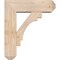 Ekena Millwork Merced Craftsman Smooth Bracket w/ Offset Brace, Douglas Fir, 7 1/2"W x 24"D x 28"H BKT0806X24X28MRC04SDF - alternate 2